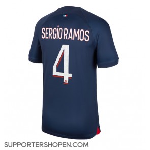 Paris Saint-Germain Sergio Ramos #4 Hemma Matchtröja 2023-24 Kortärmad